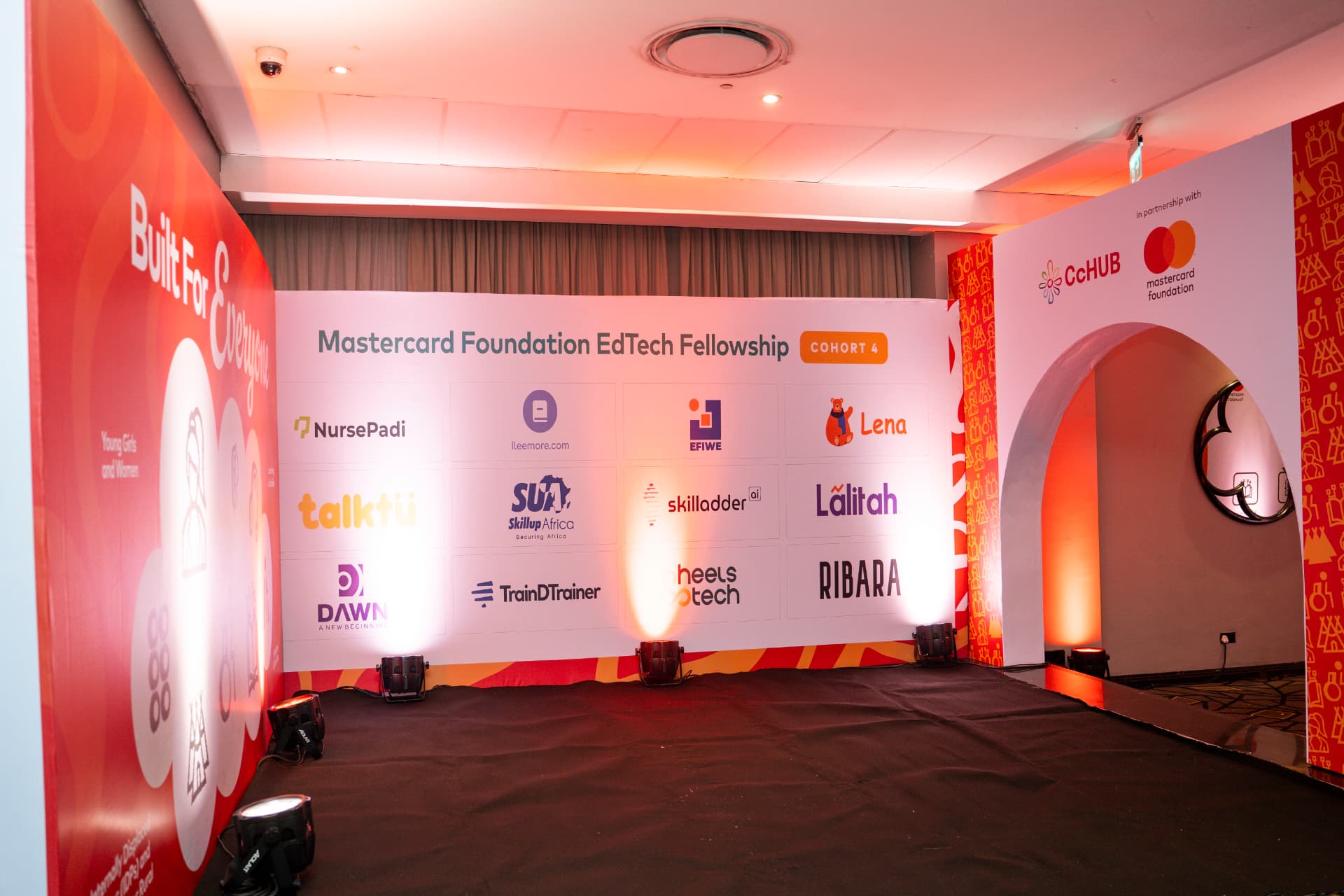 Mastercard Foundation EdTech Fellowship branded environment