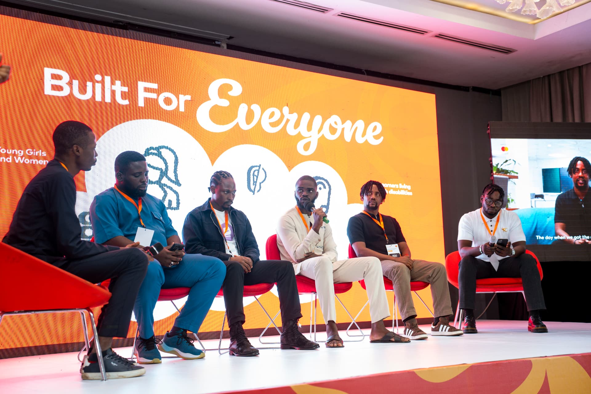 Built For Everyone panel discussion on stage