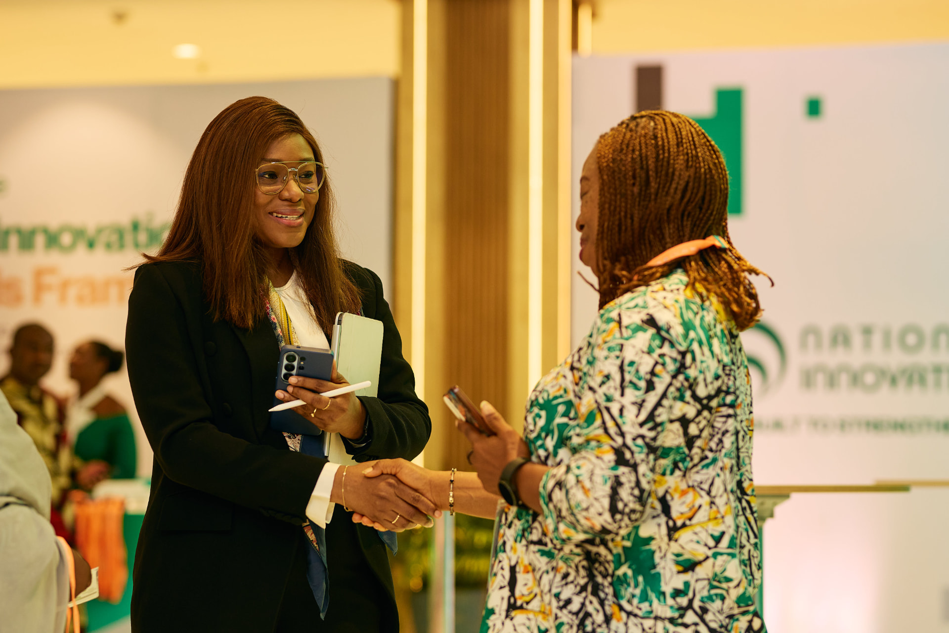 Stakeholders connecting at the National Innovation Hub event