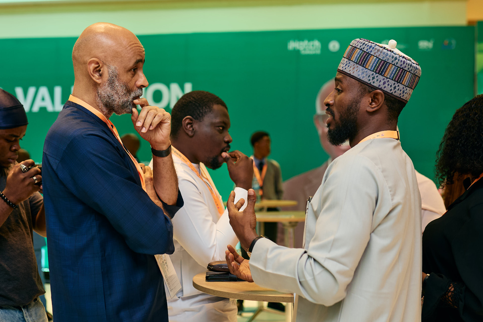 Delegates exchanging ideas during a programme